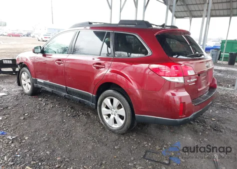 2011 Subaru Outback 2.5I Limited из США, поврежденный, VIN 4S4BRBKC2B3367321